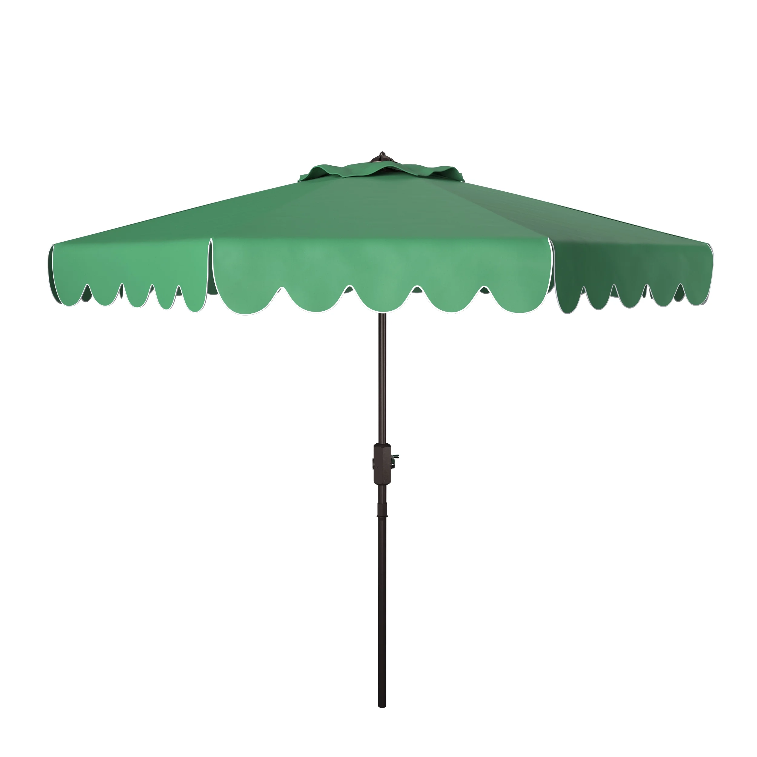 Safavieh Venice 9' Market Crank Tilt Patio Umbrella, Navy/White - Image 24
