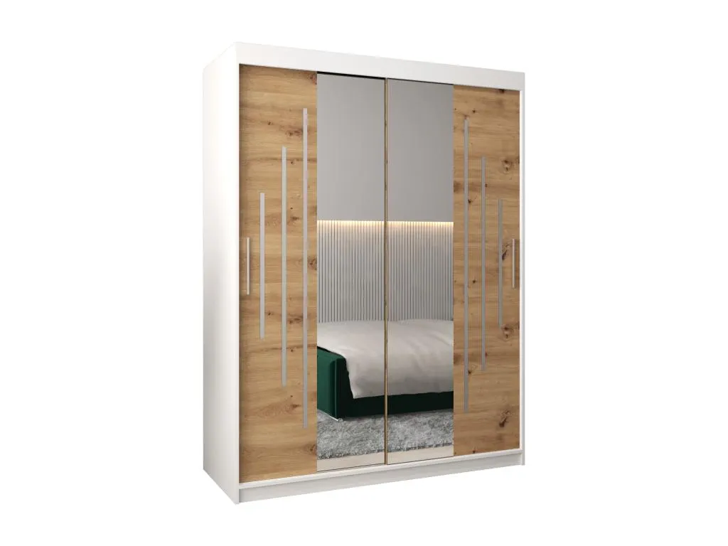 ARMARIO Habitarluz 1 DE PUERTAS CORREDERAS 200/150/62 2 puertas (blanco/artisan) 23350IRLP