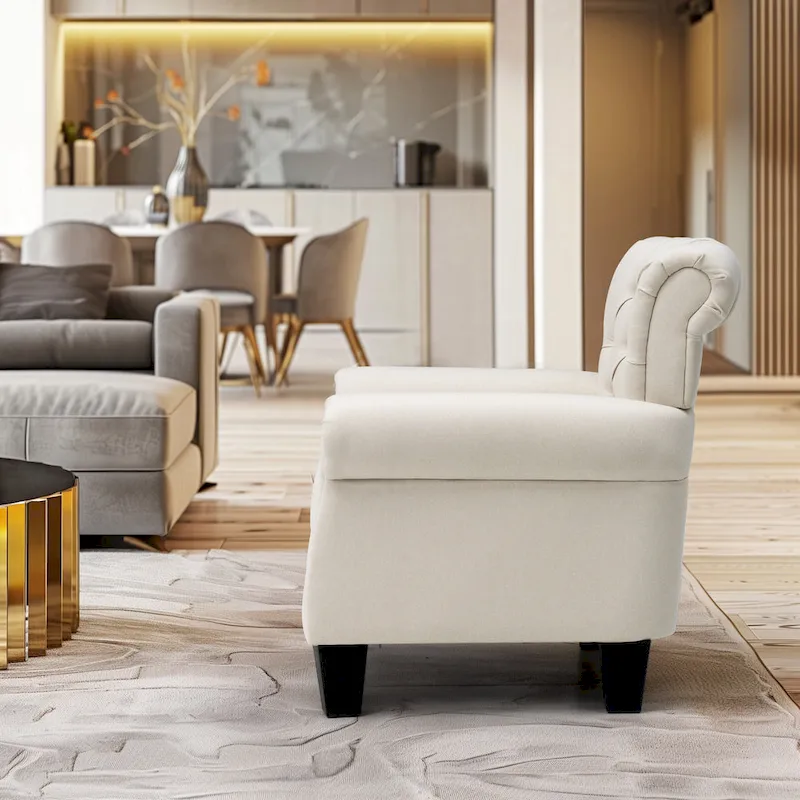 Pellebant Contemporary Club Armchair - Stylish Accent Chair for Living Room