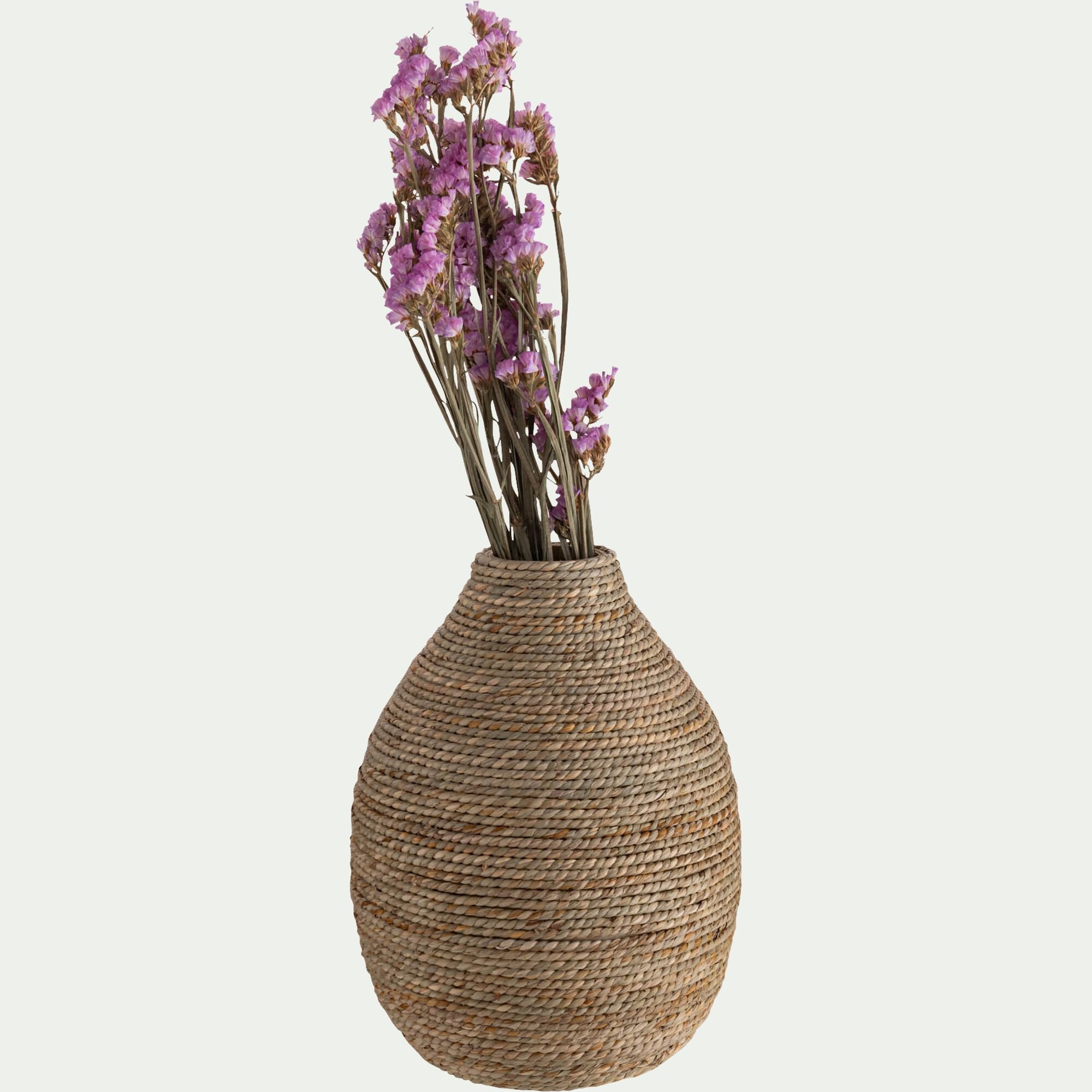 SORNAC - Vase amphore en jonc de mer H25cm - naturel