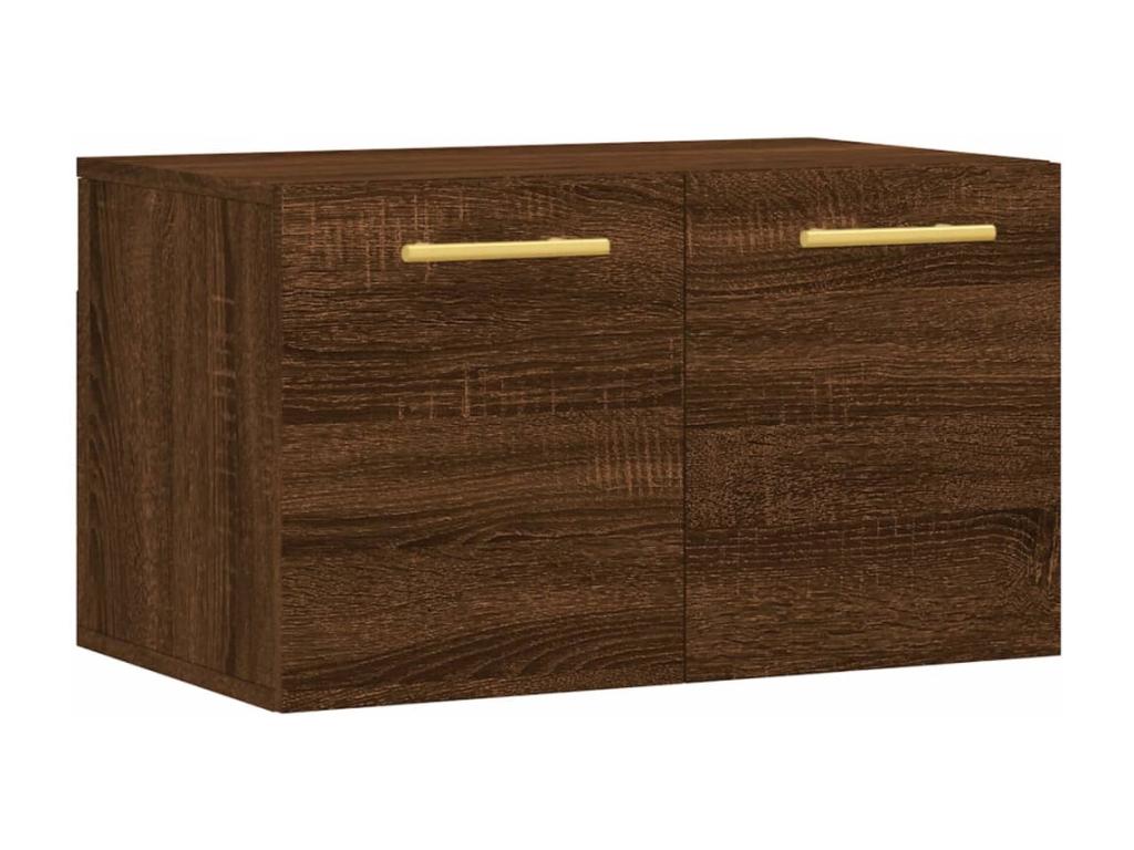 Nestliq Armario de pared madera ingeniería marrón roble 60x36 - 5x35 cm