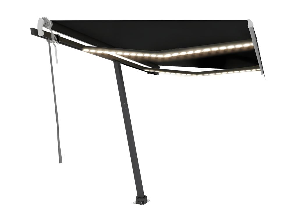 Toldo automático a pie 300x250 Antracita