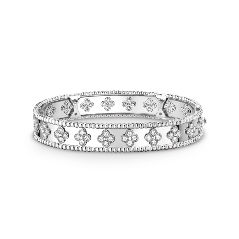 Replicate Perlée clovers bracelet, medium model(1:1 replica) - Original Replica Club