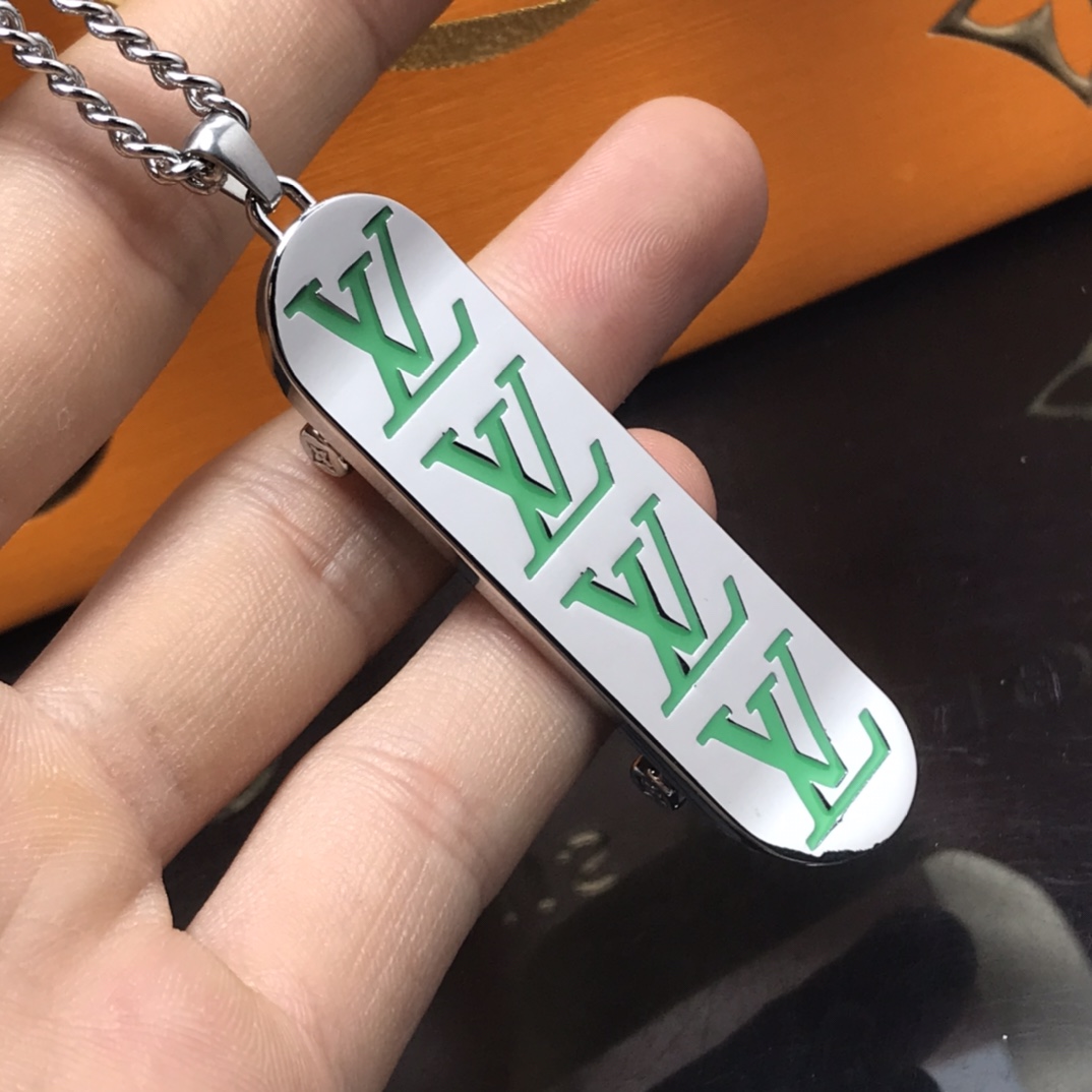 Louis Vuitton LV Skateboard Pendant Necklace - Original Replica Club