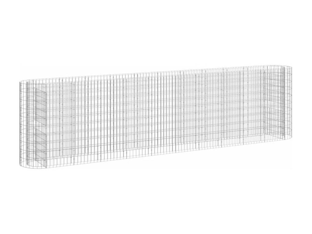 Arriate de gaviones de hierro galvanizado 400x50x100 cm
