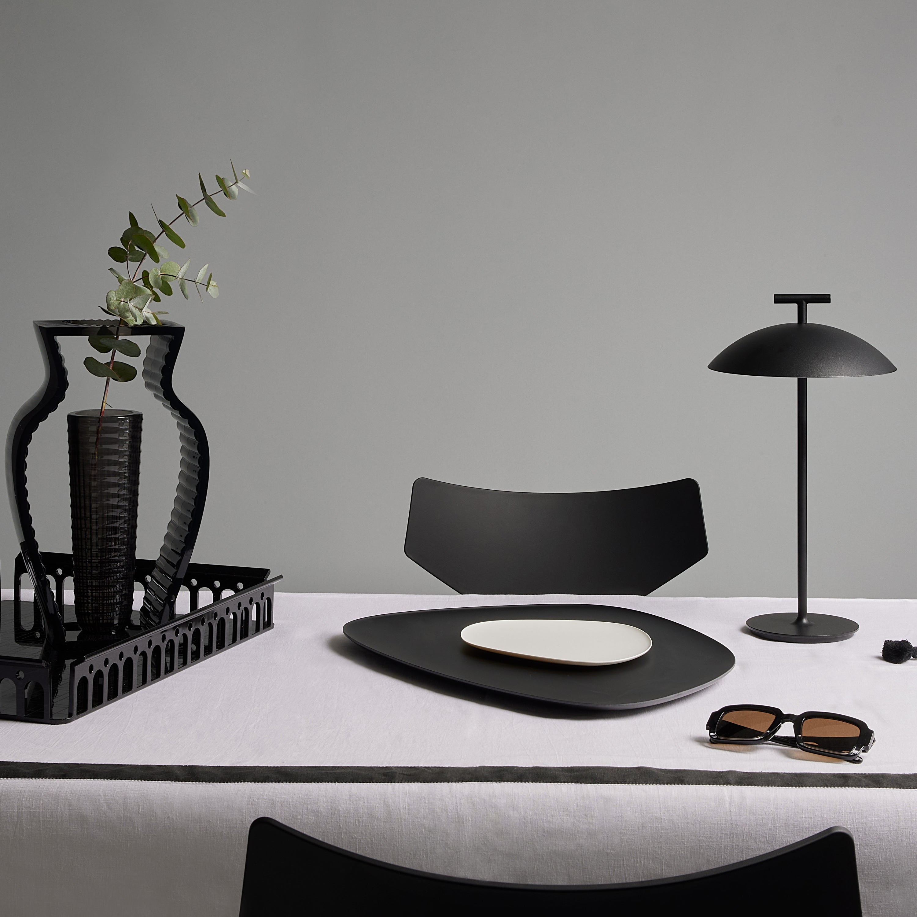 Kartell Mini Geen-A Oplaadbare Tafellamp - Zwart