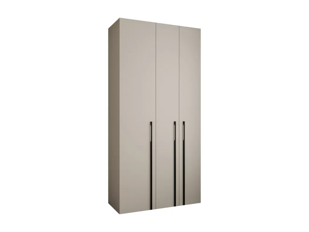 Armario Lluesmahome 3 con puertas batientes 245.5/120/50 3 puertas (cachemira/negro) DQKY15647