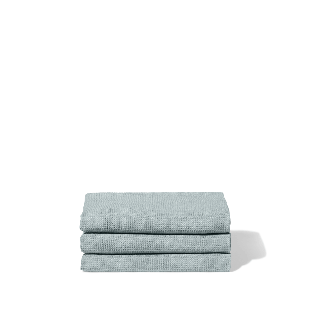 Serviette de bain en lin - Nid d'abeille - Gris Vésuve