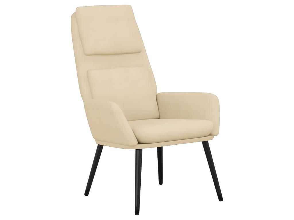 Sillón de relajación Tela crema
