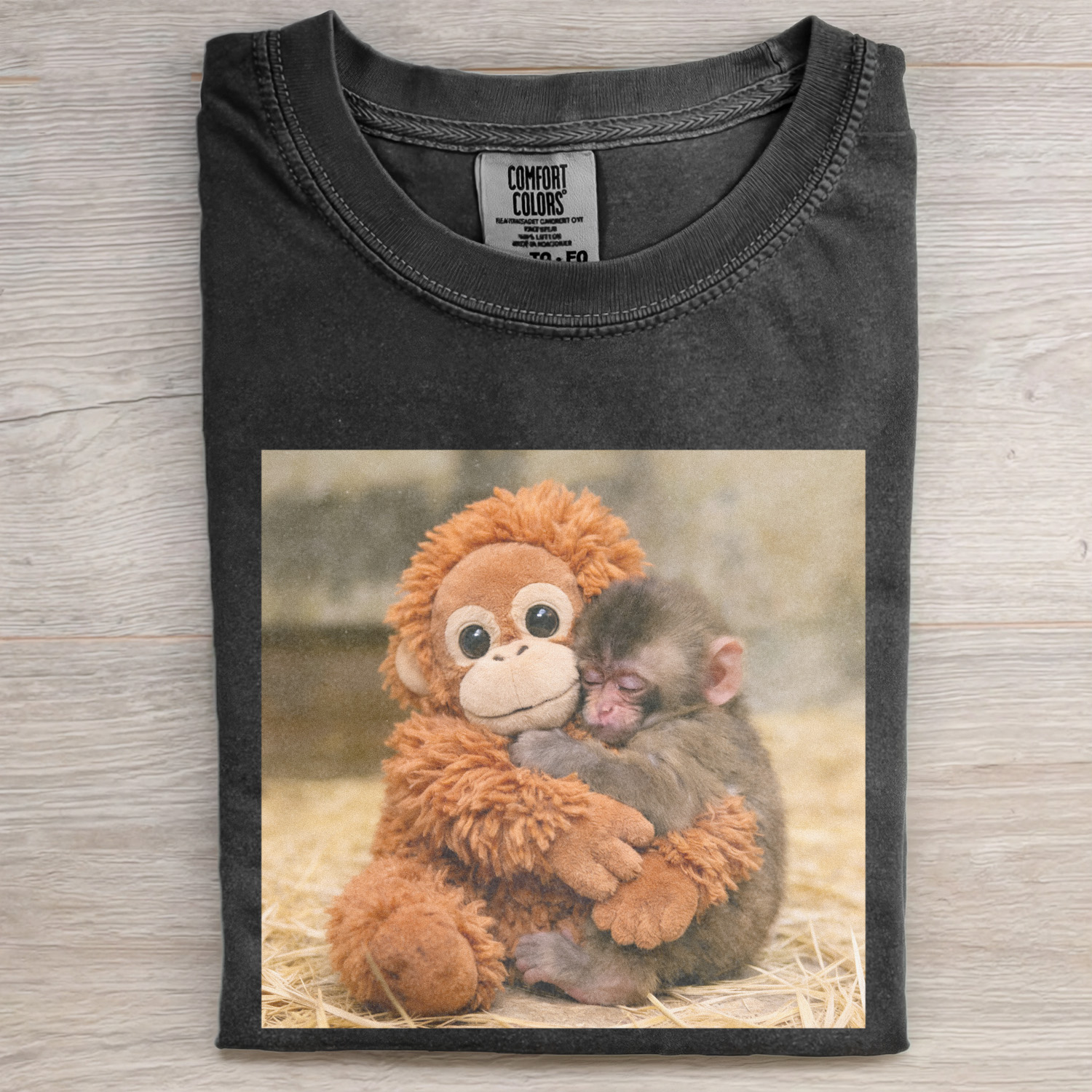 Punch Monkey Meme Graphic T-shirt