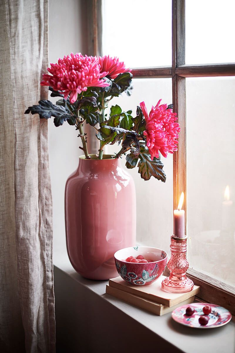 Bowl Flower Festival Dark Pink 12cm