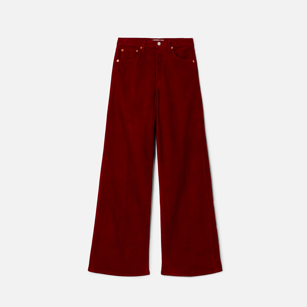 RE/DONE - Jeans High Rise Wid - Rouge Betterave
