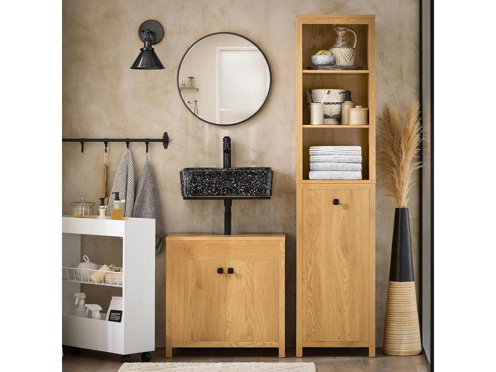 Mueble Columna de Baño Armario Alto para Baño BZR95-SN Confortzx