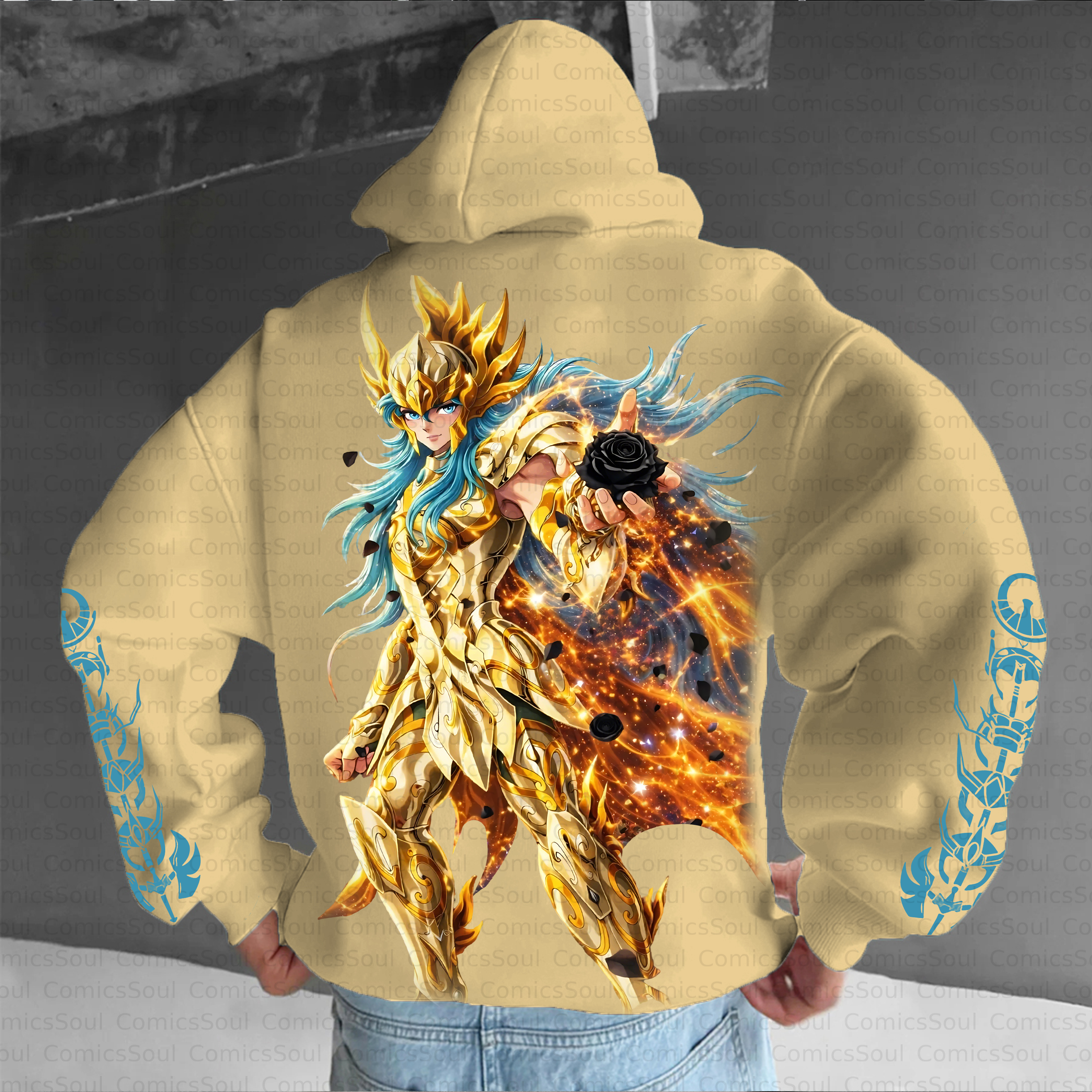Unisex Anime Inspired Vintage Plush Hoodie