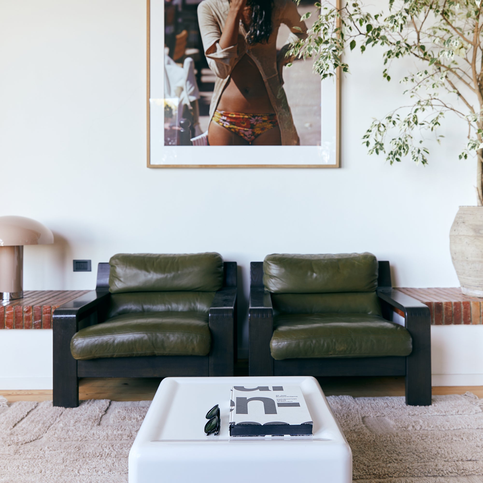 HKliving Tufted Vloerkleed 200 x 300 cm - Limestone