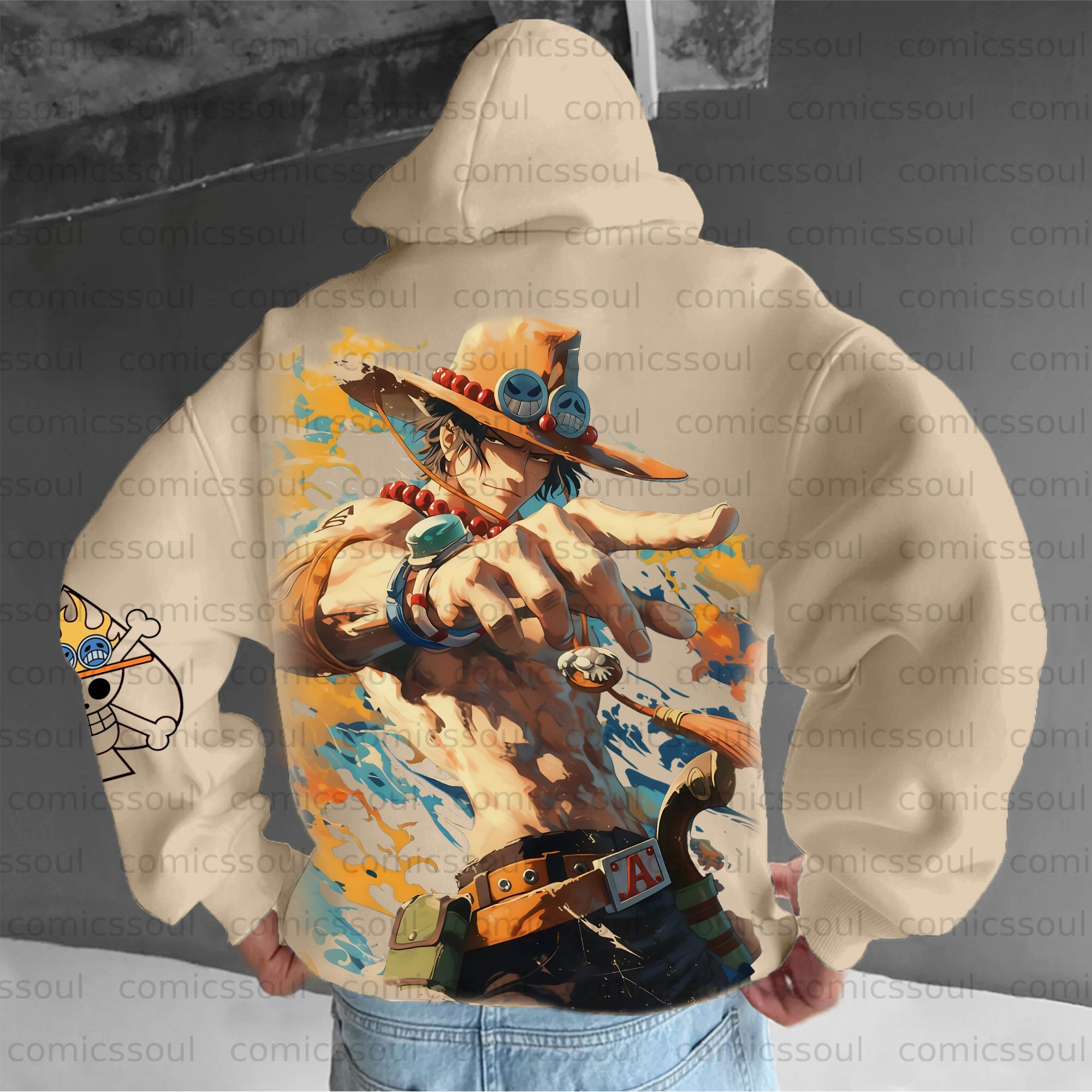 Unisex Anime Graphic Streetwear Vintage Plush Hoodie