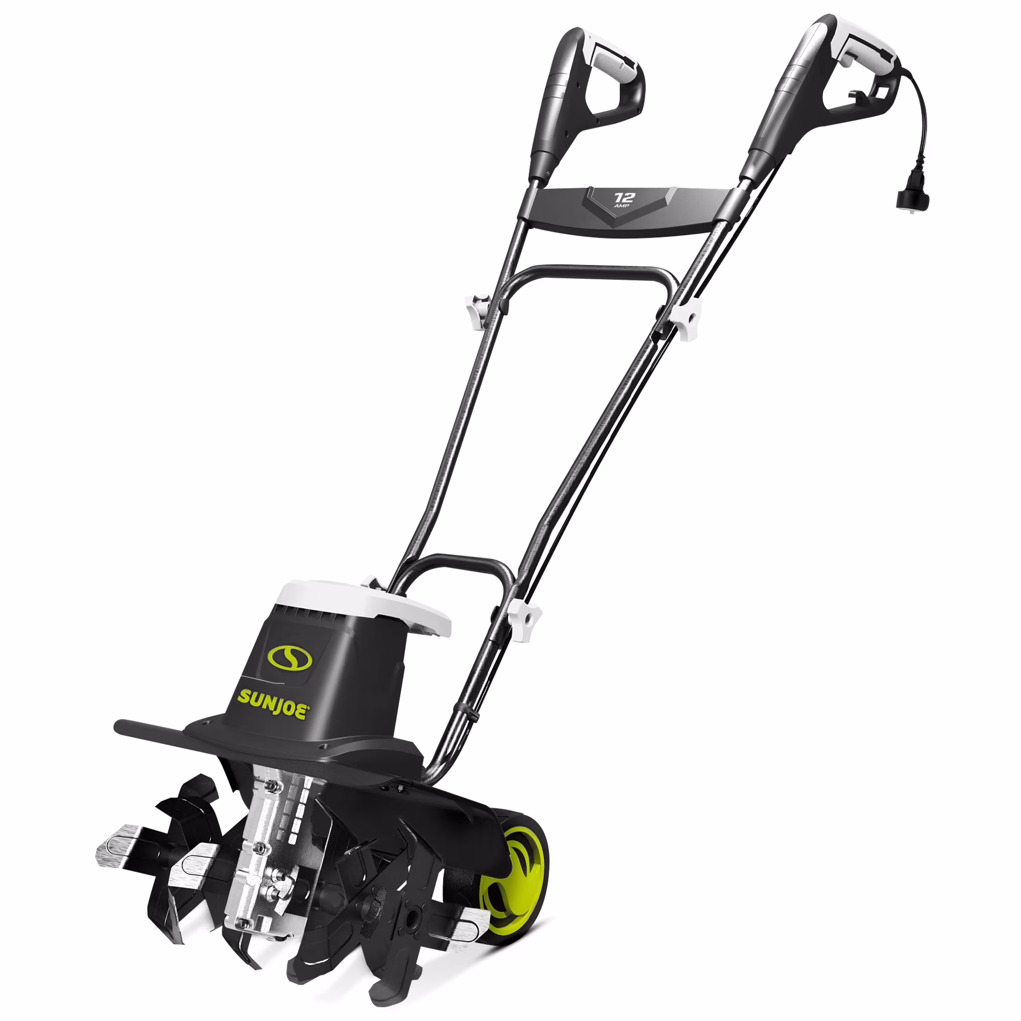 Sun Joe Electric Garden Tiller Cultivator, Steel Tines, 12 Amp, 16 in, TJ603E(Corded; 6.3-Inch, 2.5-Amp)