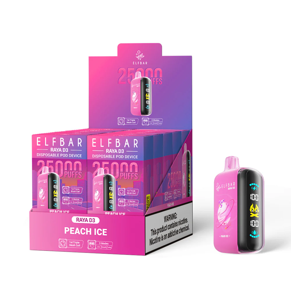 ELFBAR RAYA D3 eldobható e-cigaretta (minden íz)
