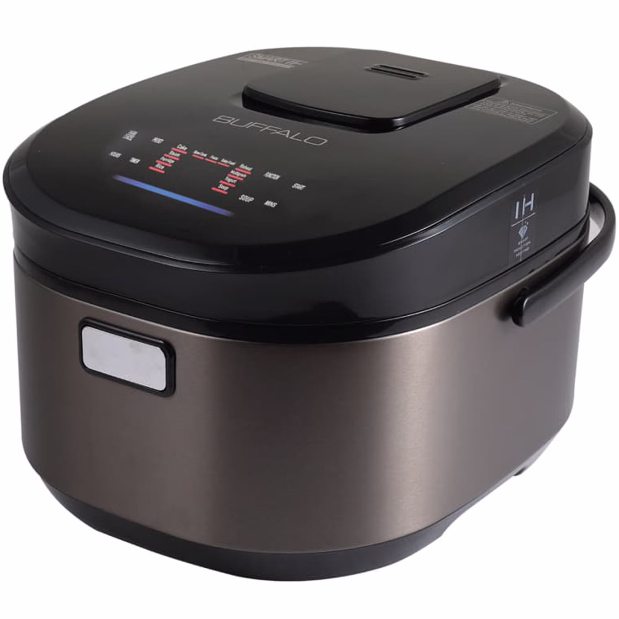 Buffalo White IH SMART COOKER, Rice Cooker and Warmer, 1 L, 5 cups of rice, Non-Coating inner pot, Efficient, Multiple function, Induction Heating (5 cups)