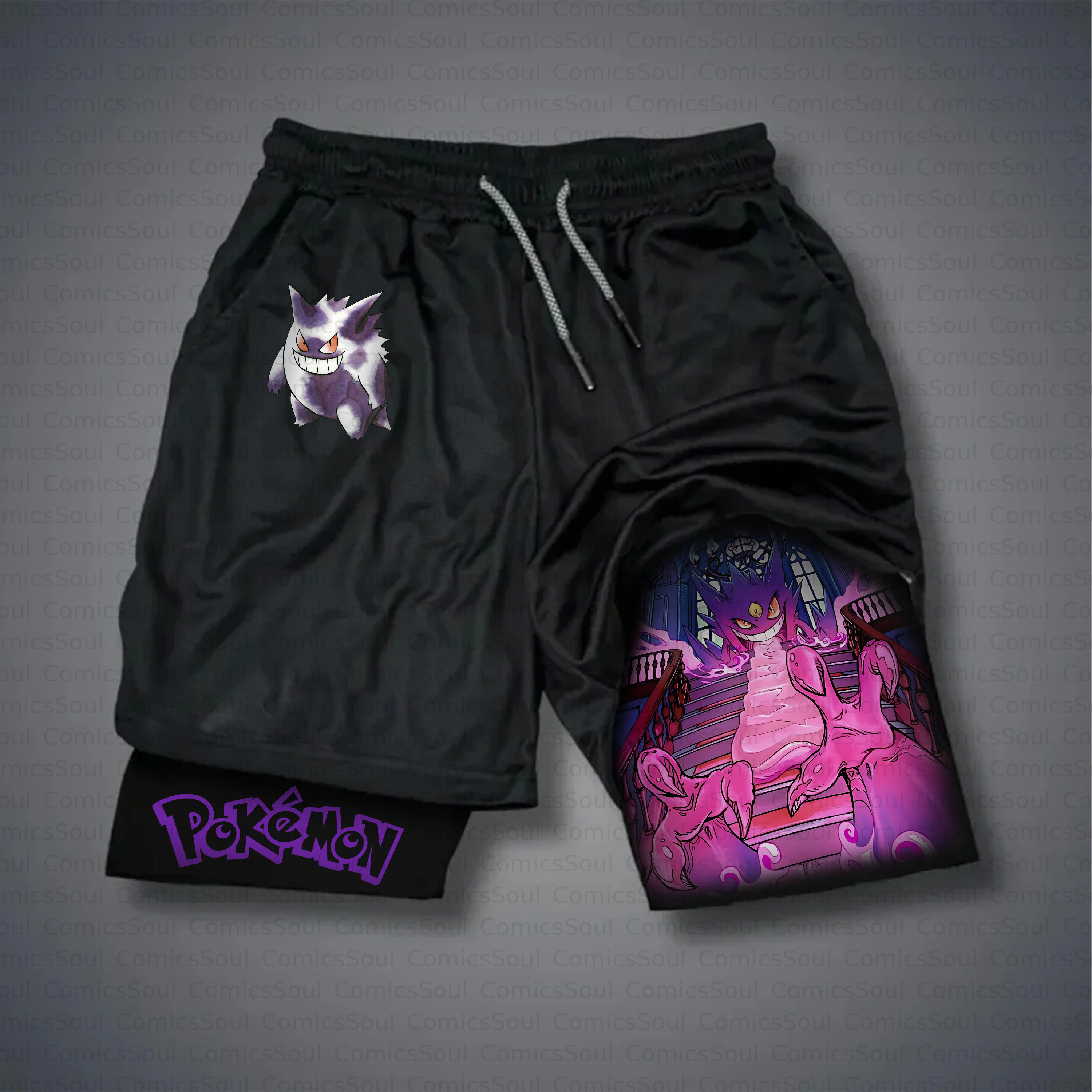 Unisex Casual Anime Style Shorts