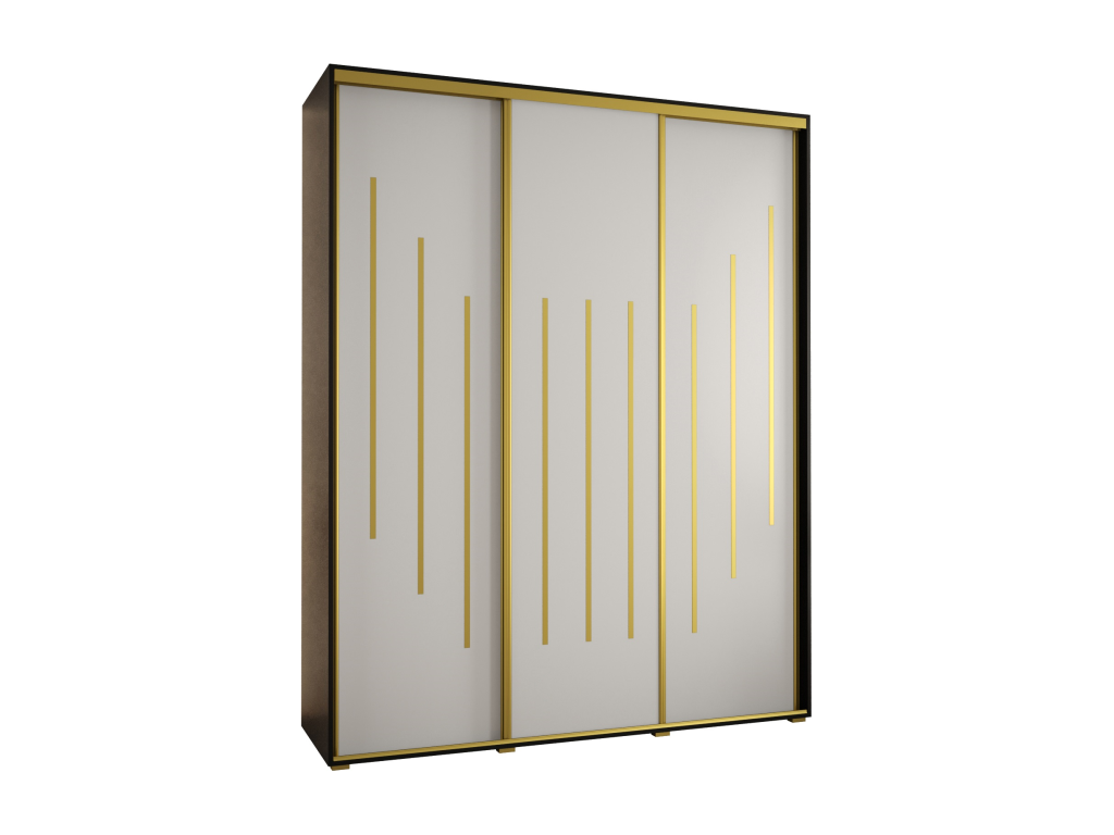 ARMARIO 8 DE PUERTAS CORREDERAS 235 - 2/190/45 3 puertas Negro/Blanco/Cozetiq