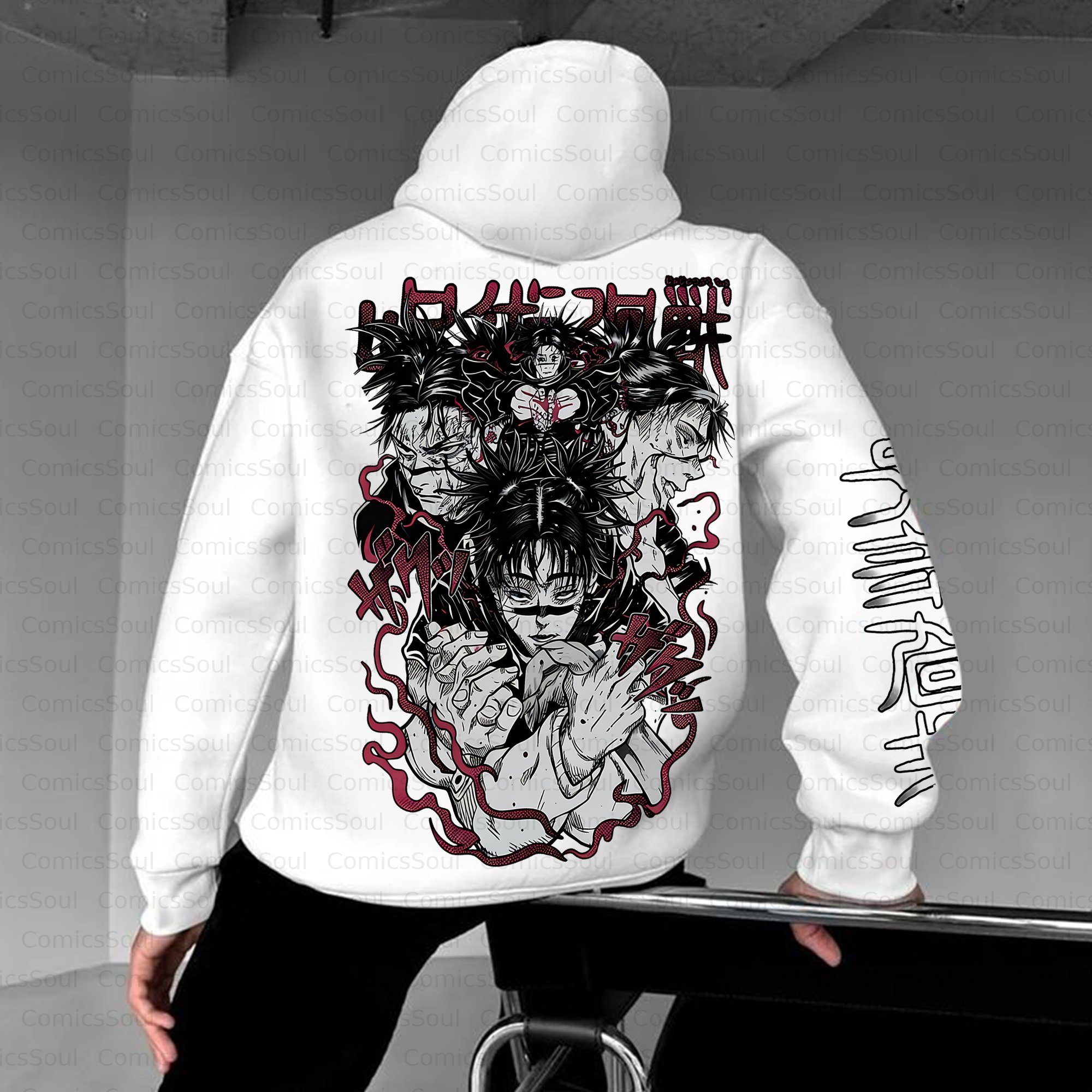 Unisex Anime Inspired Vintage Plush Hoodie