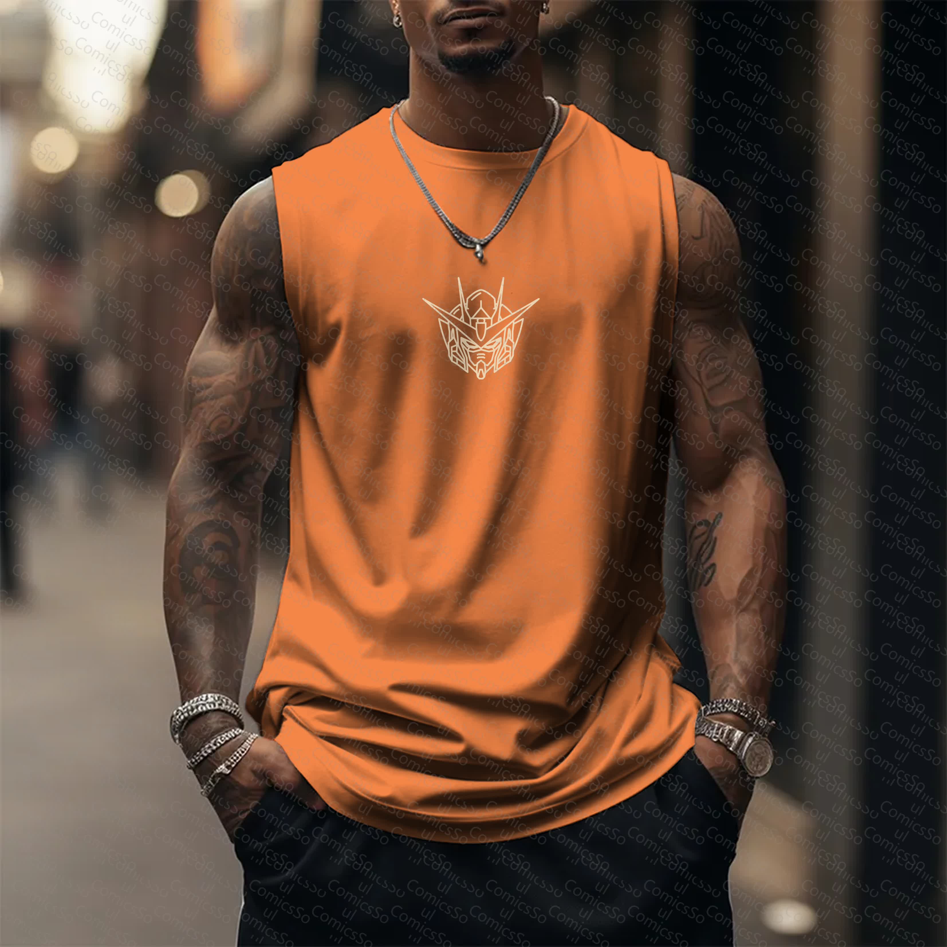 Unisex  “Comicssoul” Casual Anime  Tank Top TeeThreads Sustain the Scene with Custom Apparel