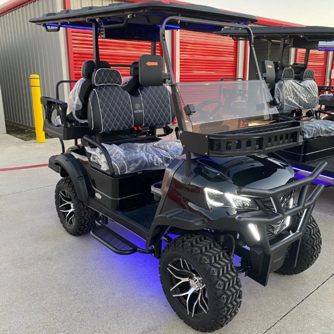 Revolution Outdoors Electron Charge 52V 150ah Loaded 4-Seater Battery Golf Cart for Outdoor - Image 12