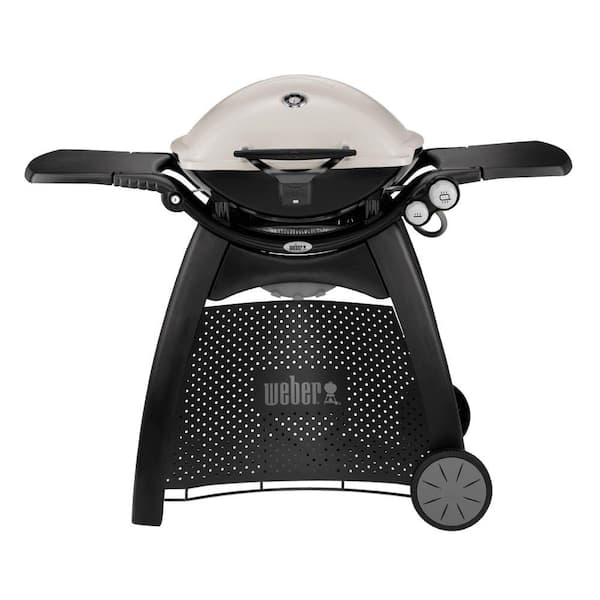 Q 3200 2 - Burner Propane Gas Grill in Titanium with Built - in Thermomter