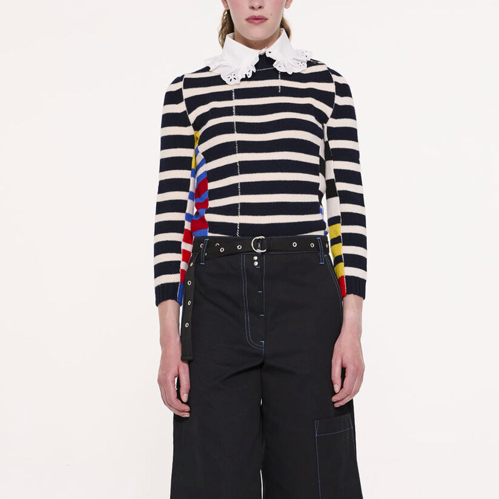 La Fetiche - Pull Mae - Marine et Ecru