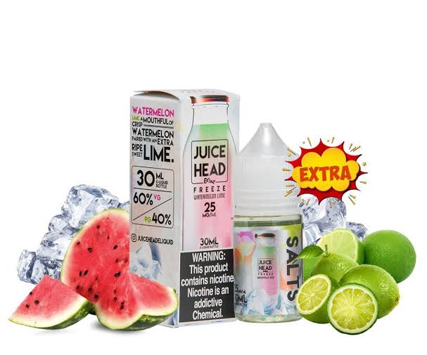 Watermelon Lime Extra Freeze Nic Salt by Juice Head 30ml Ejuice