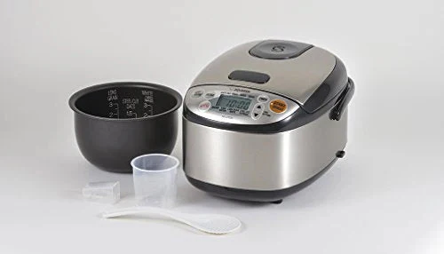 Zojirushi Rice Cooker & Warmer, 3-Cups, Stainless Black
