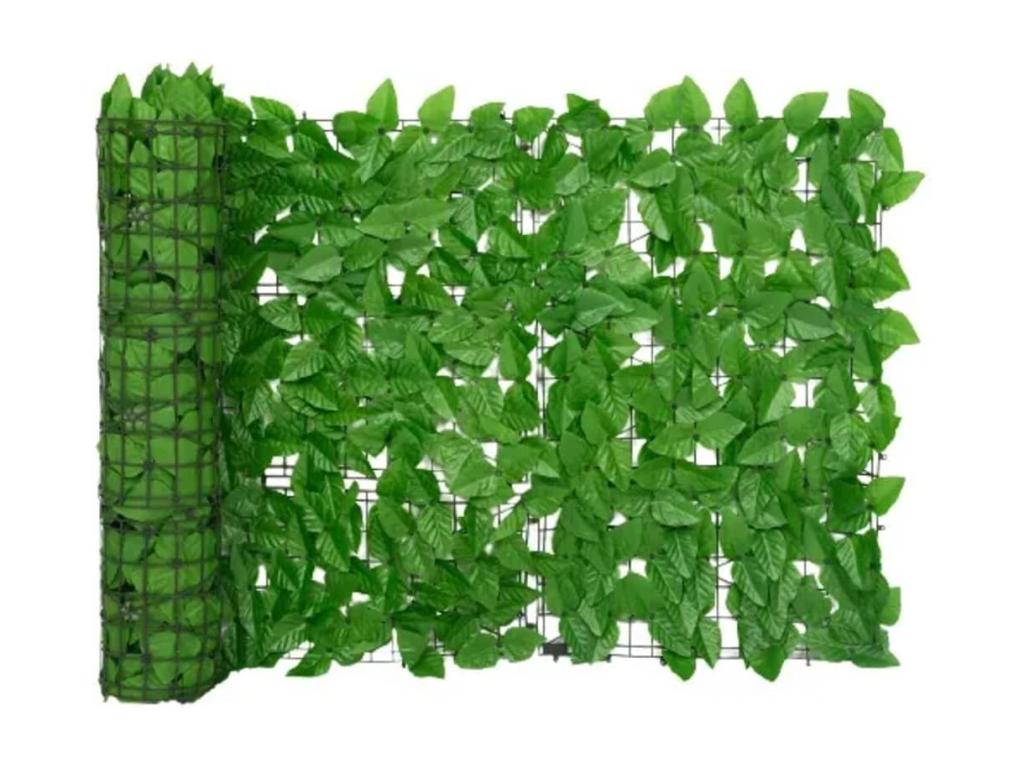 Pratcas Pantalla de balcón de hojas verde 200x75 cm