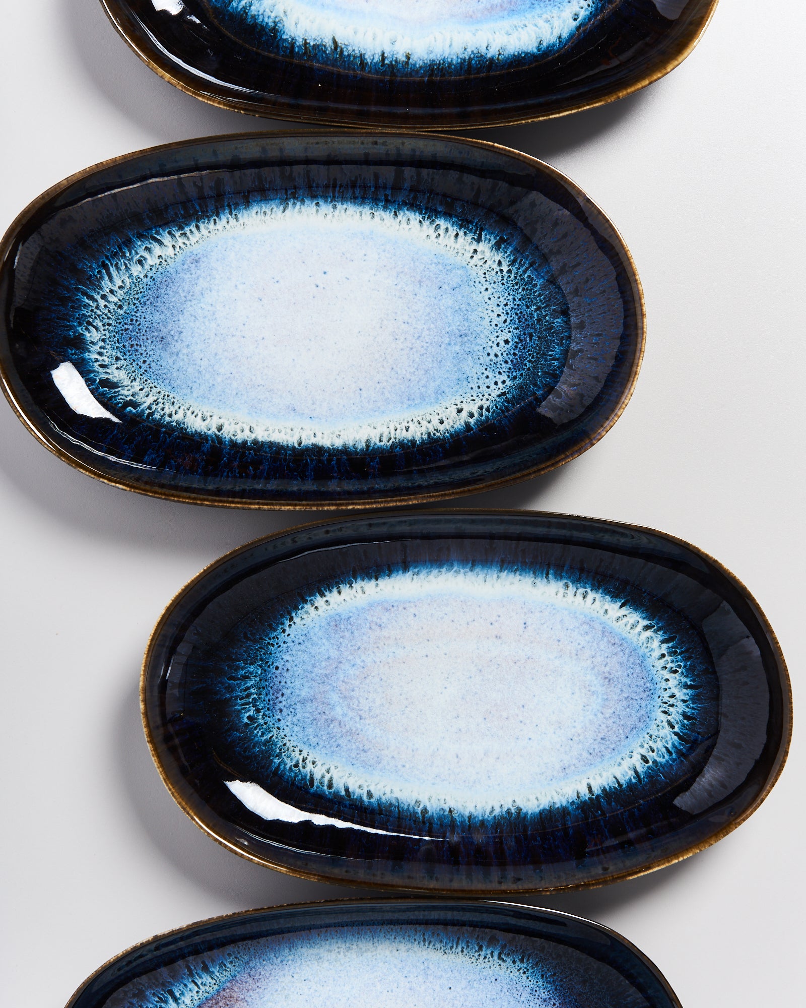 Alcachofra Servierplatte L schwarzblau