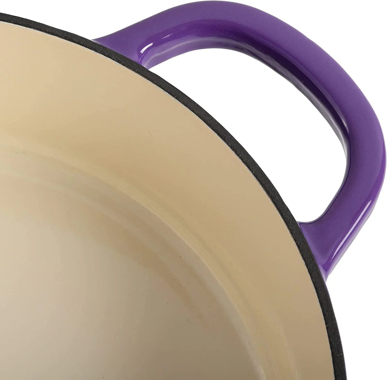 Crock-Pot Artisan 2 Piece 5 Quart Enameled Cast Iron Braiser with Lid in Lavender - Image 5
