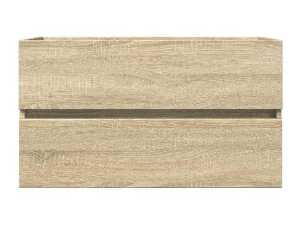 Mueble lavabo roble Sonoma 80x38,5x45 cm Madera contrachapada