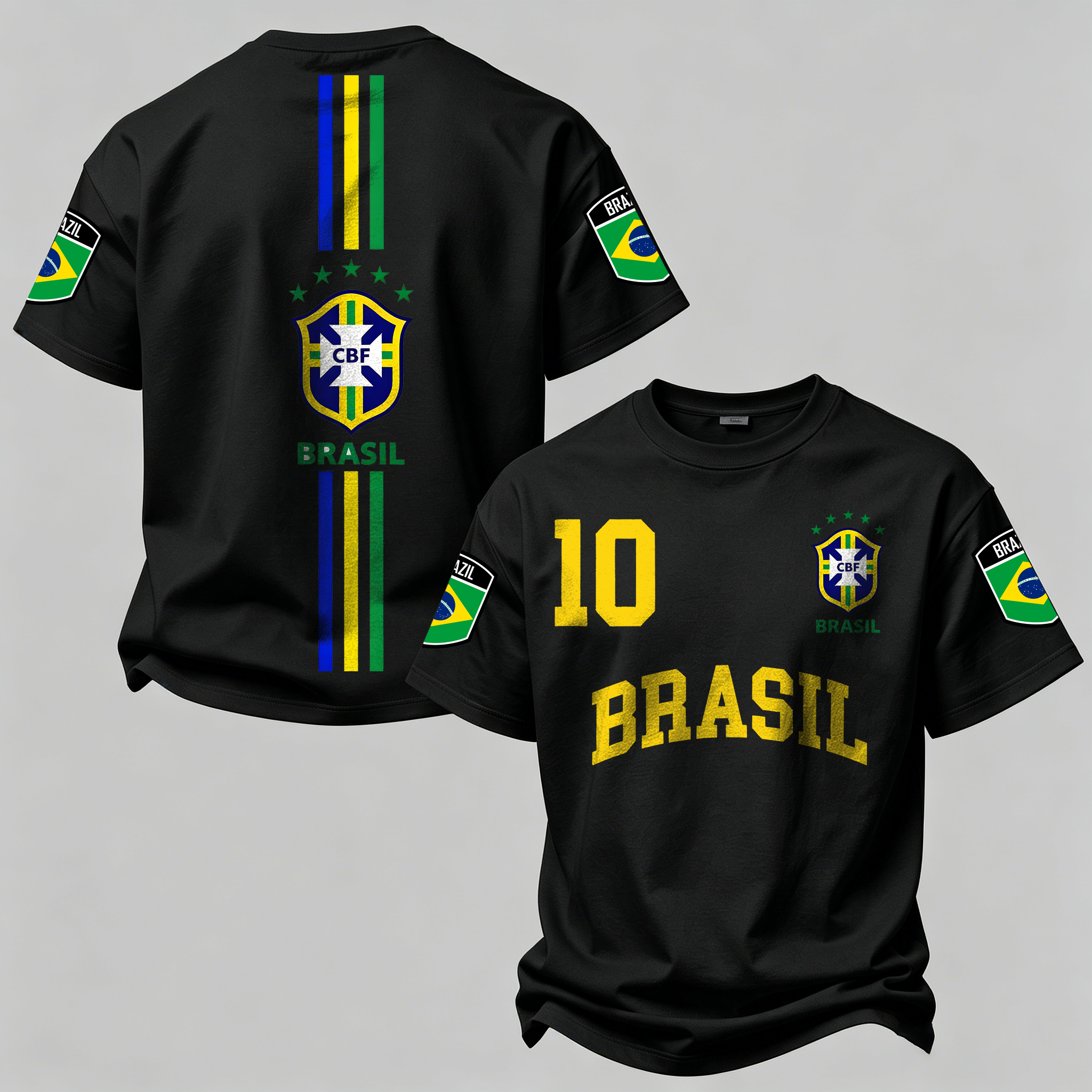 Brazil National Football Team Supporter Printed Oversized Unisex T-shirt