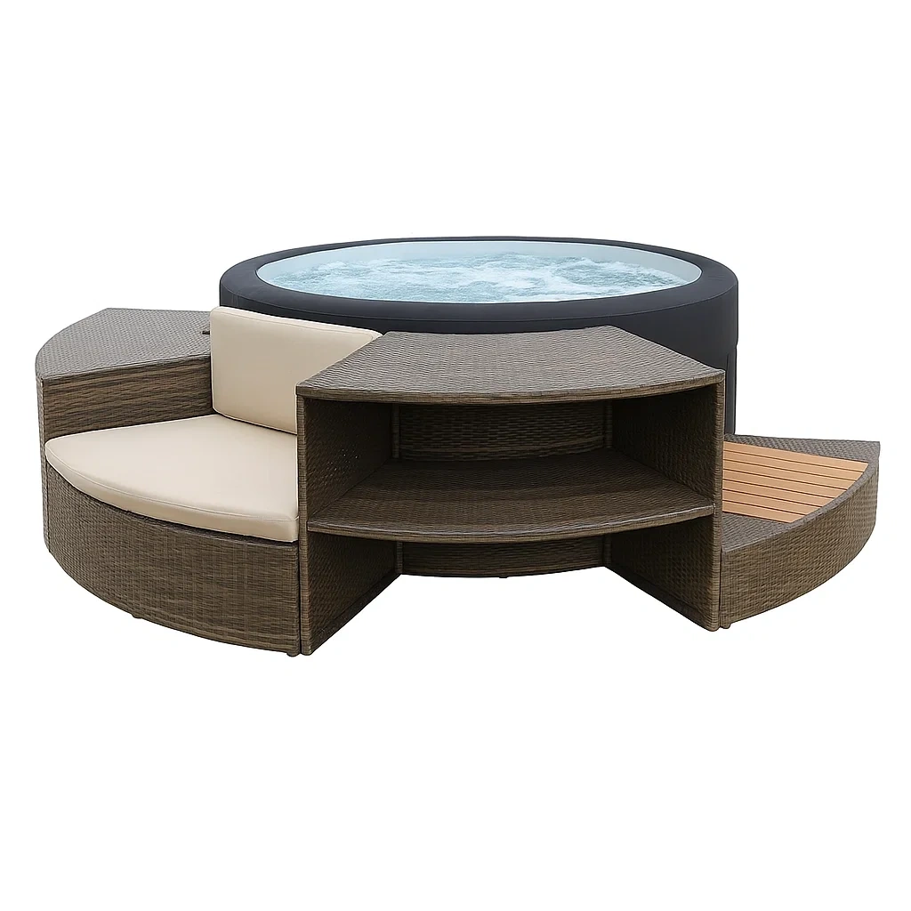 Spa semirrígido 850L 4 plazas Ø180x65 cm - TyCVIkZ127mq