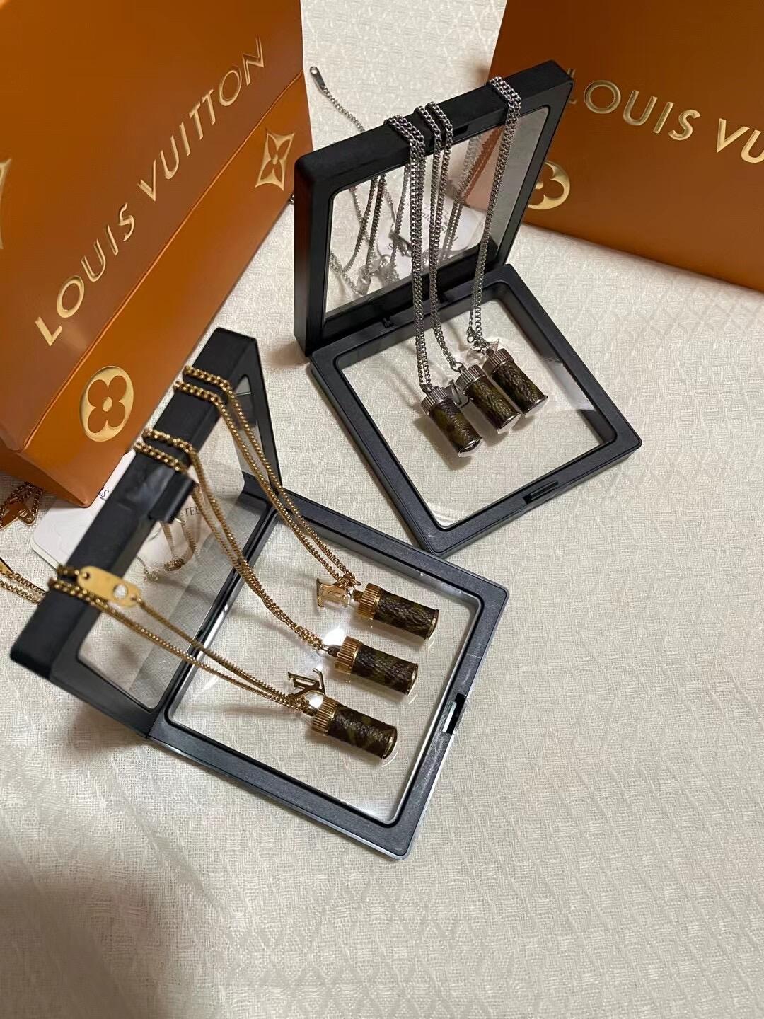 Louis Vuitton Perfume Bottle Necklace - Original Replica Club