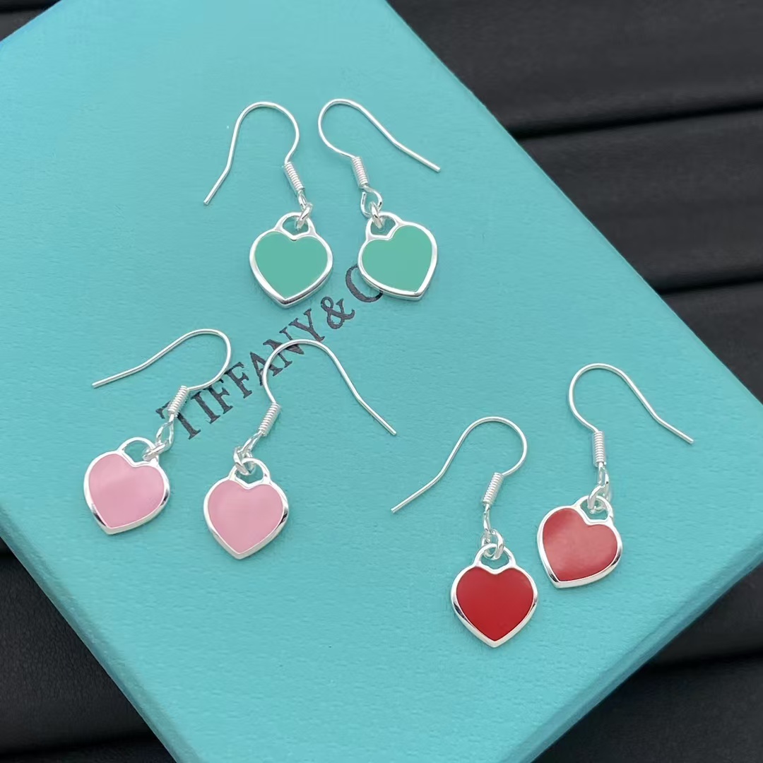 Tiffany Hook Heart Drop Earrings - Original Replica Club