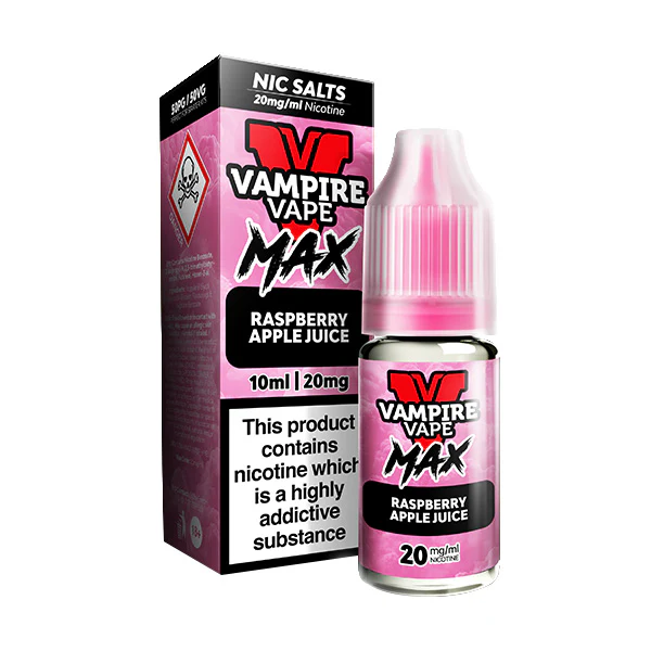 Raspberry Apple Juice Nic Salt E-Liquid by Vampire Vape Max
