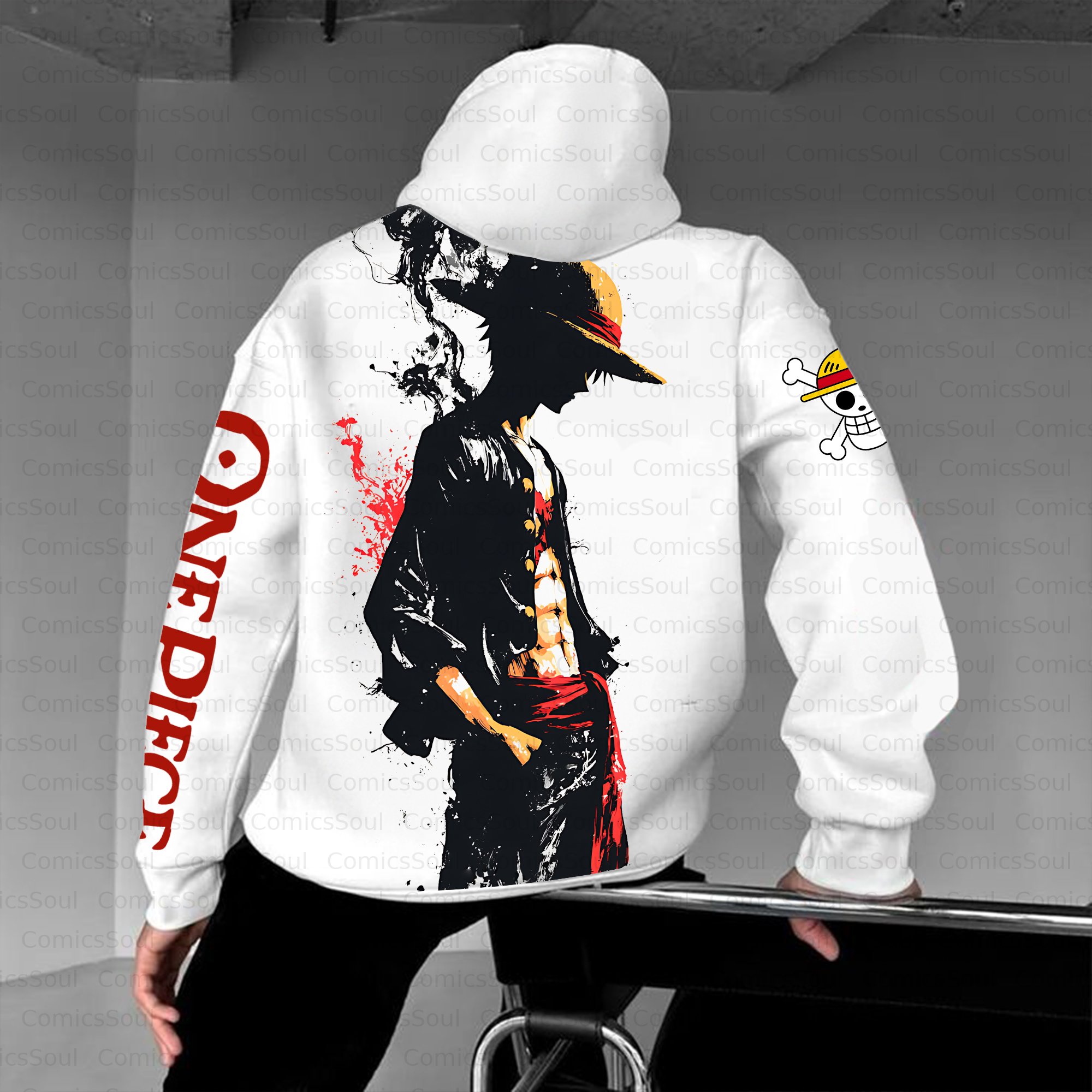 Unisex Anime Inspired Vintage Plush Hoodie