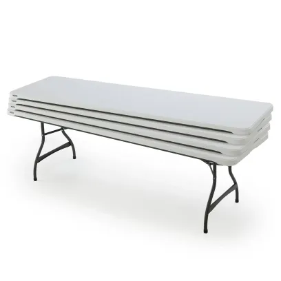 Lifetime 4-Pack Commercial Stacking 8 ft Folding Table