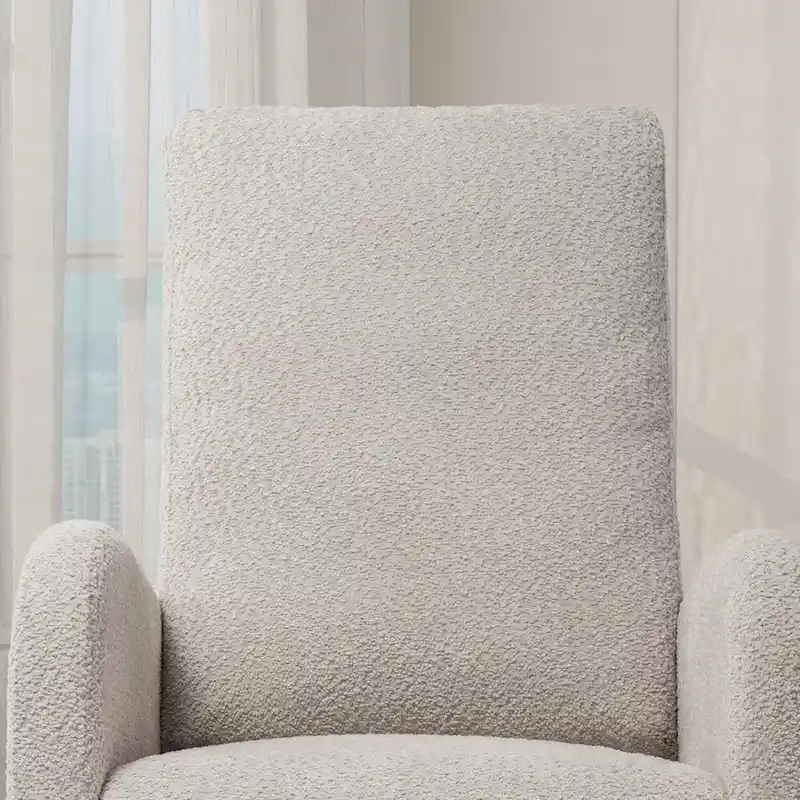 Ergonomic High Back Rocking Chair with Adjustable Footrest
