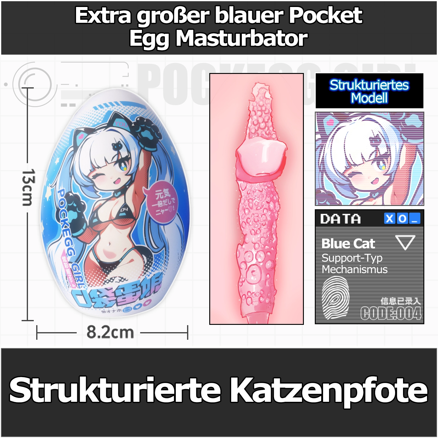 Dr.YUU Pocket Egg Taschenmuschi | Diskrete Metallhülle & 5 Texturen |  - DR.YUU™