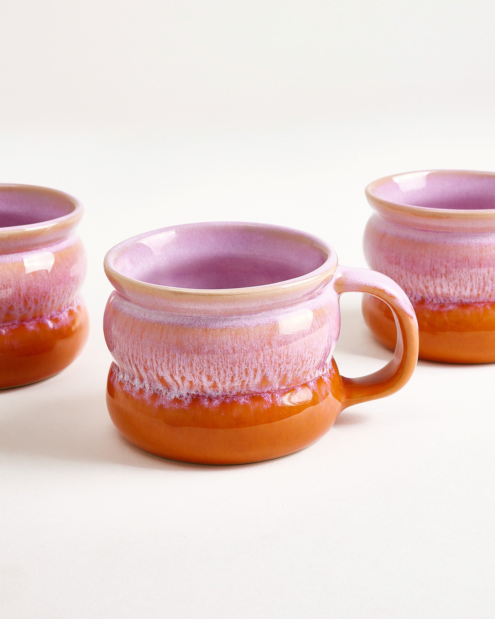 Ombra Tasse klein bubble rosa orange 4er-Set