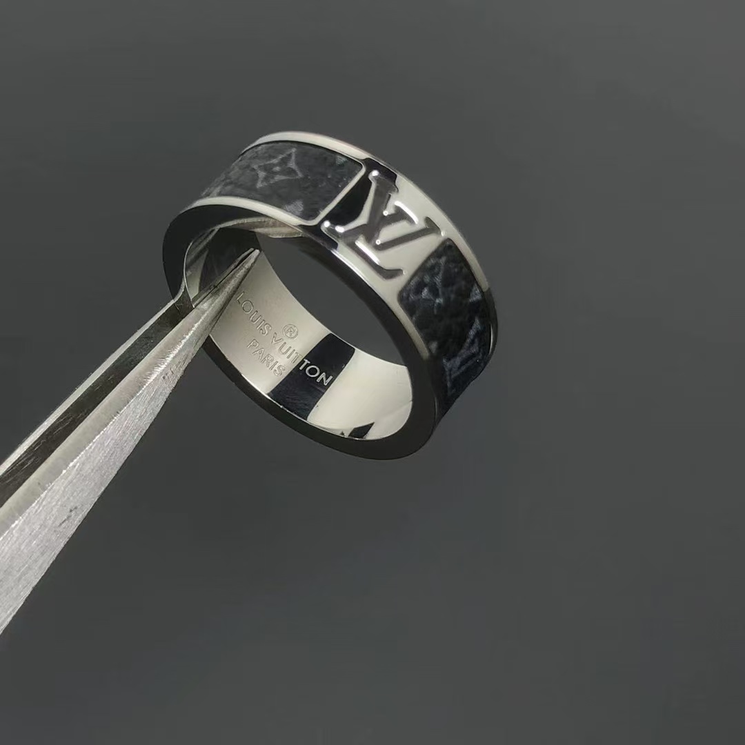 Louis Vuitton Black Leather Ring for Men - Original Replica Club