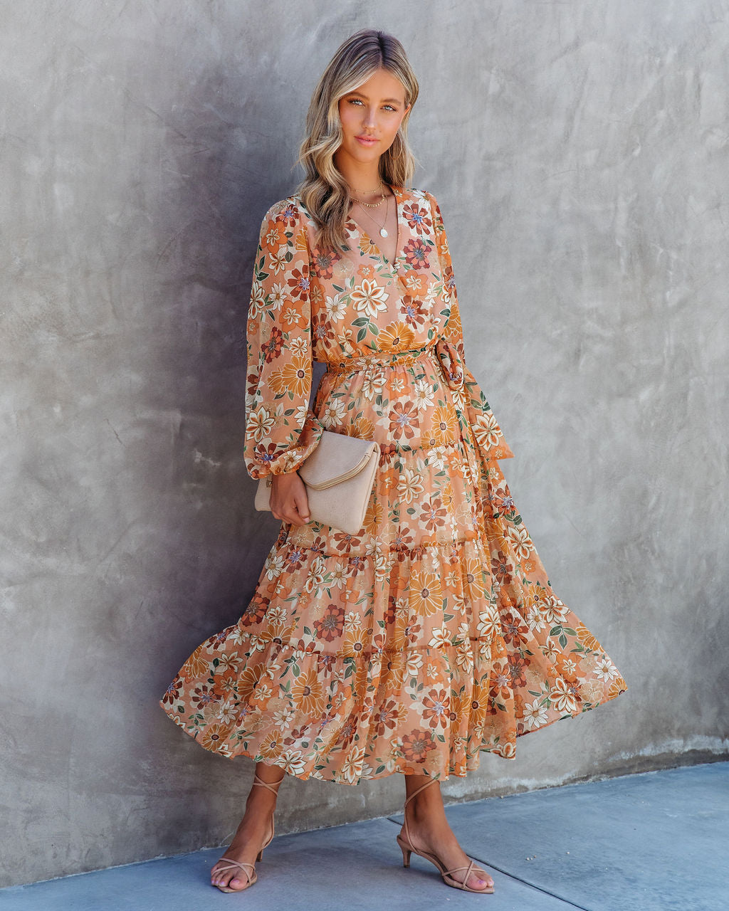 Bardot Floral Chiffon Maxi Dress - Se7enfashion