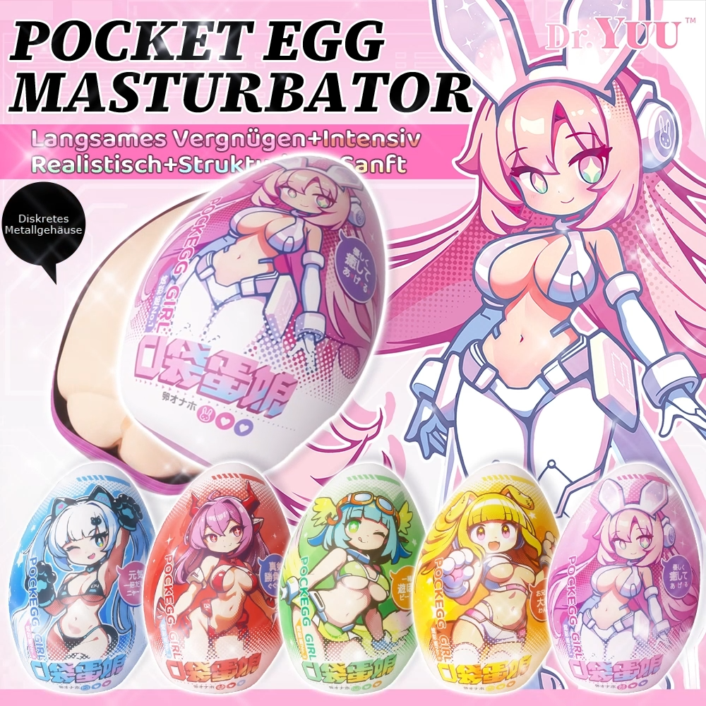 Dr.YUU Pocket Egg Taschenmuschi | Diskrete Metallhülle & 5 Texturen |  - DR.YUU™