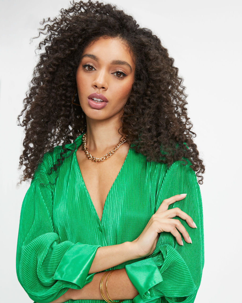 Mica Chain Choker Necklace - Gold - Se7enfashion